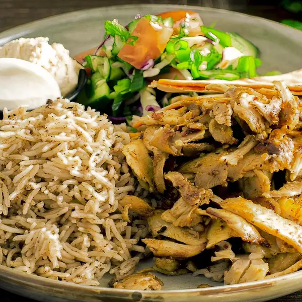 Chicken shawarma platter